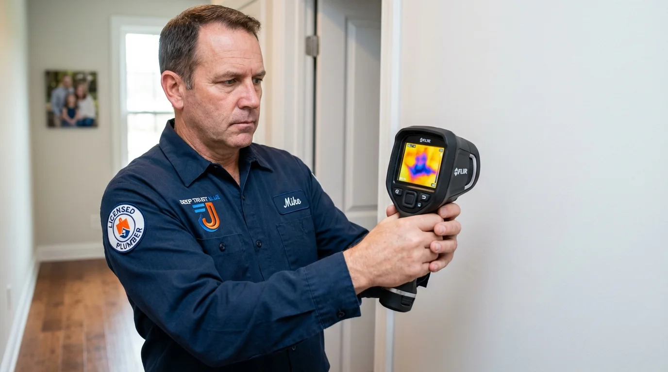Thermal imaging leak detection by Johns Plumbing LLC in Bakerstown